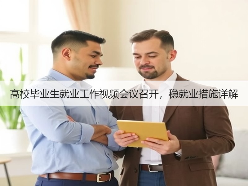 高校毕业生就业工作视频会议召开，稳就业措