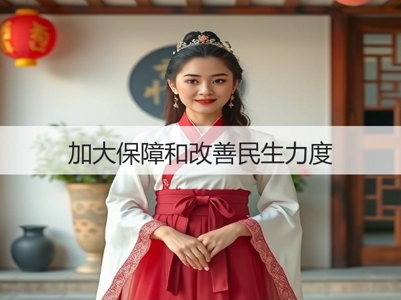 加大保障和改善民生力度