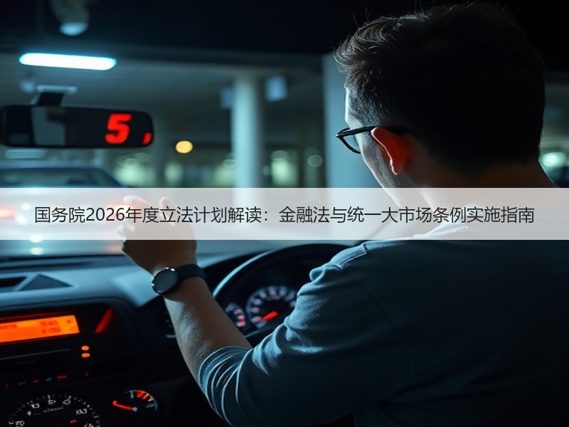 国务院2026年度立法计划解读：金融法与