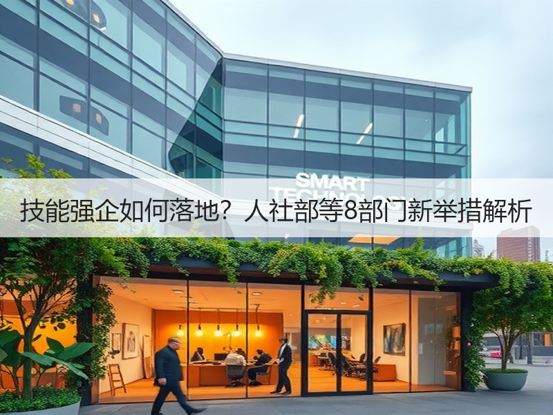 技能强企如何落地？人社部等8部门新举措解