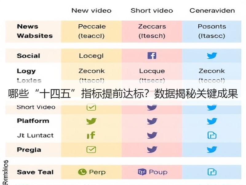 哪些“十四五”指标提前达标？数据揭秘关键