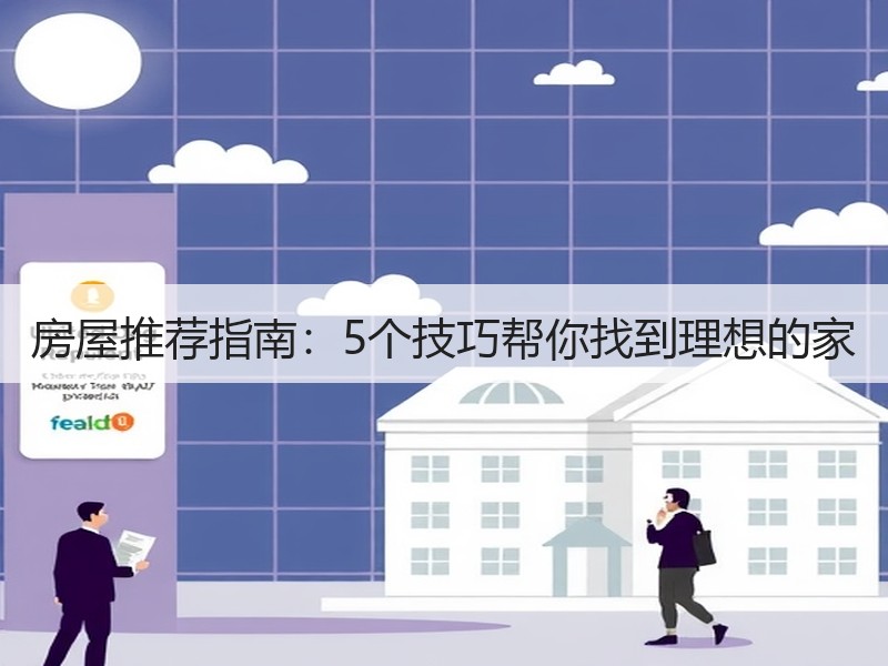 房屋推荐指南：5个技巧帮你找到理想的家
