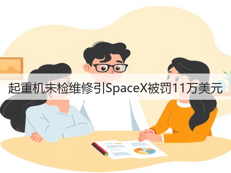 起重机未检维修引SpaceX被罚11万美