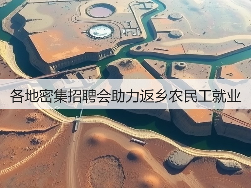 各地密集招聘会助力返乡农民工就业