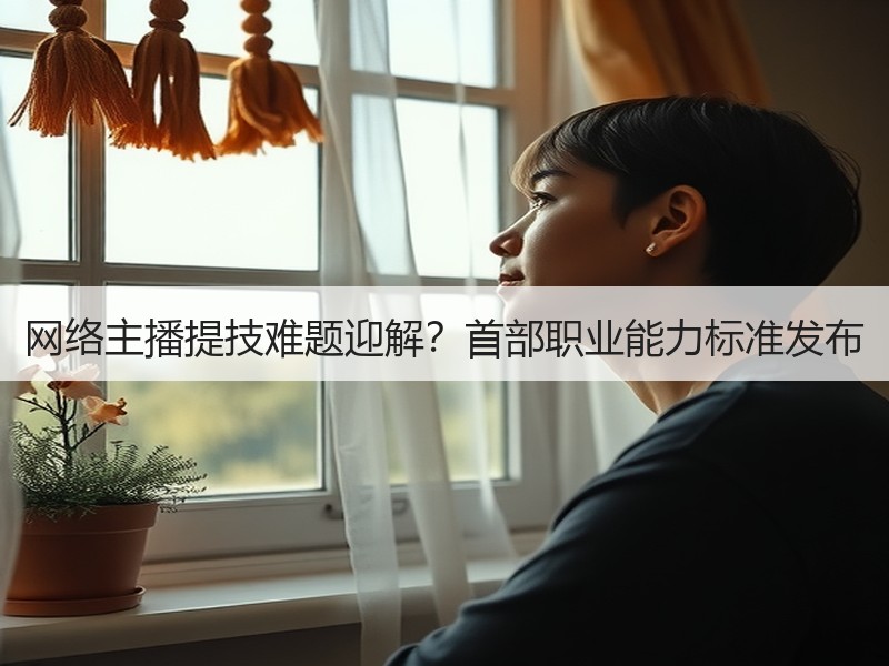 网络主播提技难题迎解？首部职业能力标准发