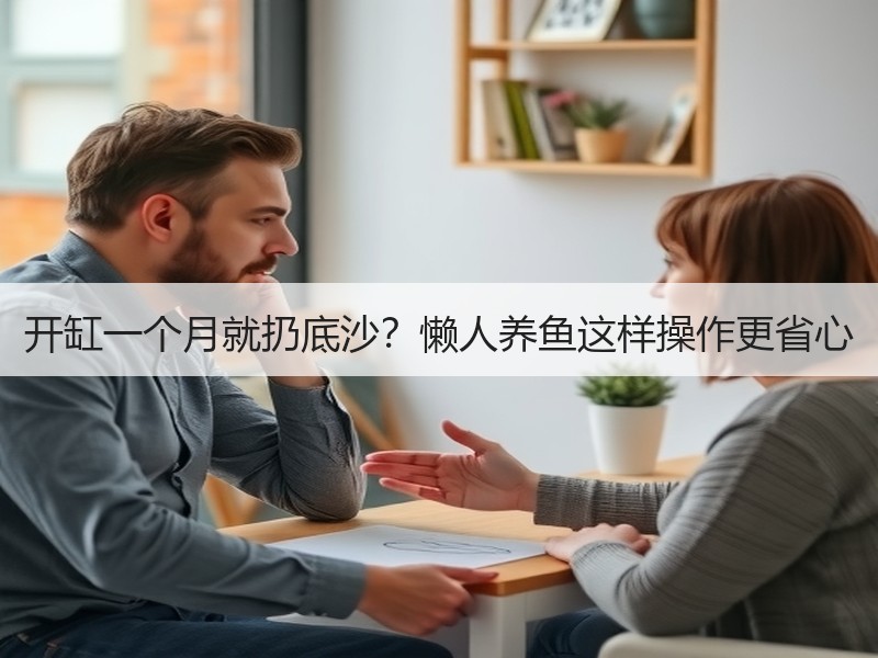开缸一个月就扔底沙？懒人养鱼这样操作更省