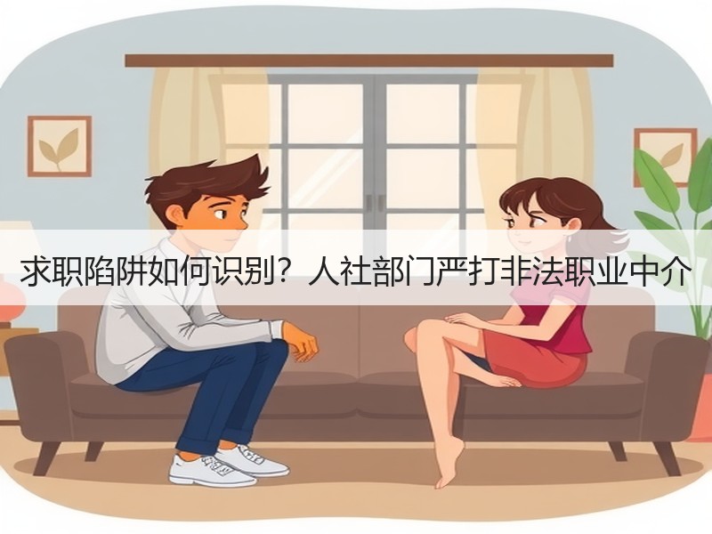 求职陷阱如何识别？人社部门严打非法职业中