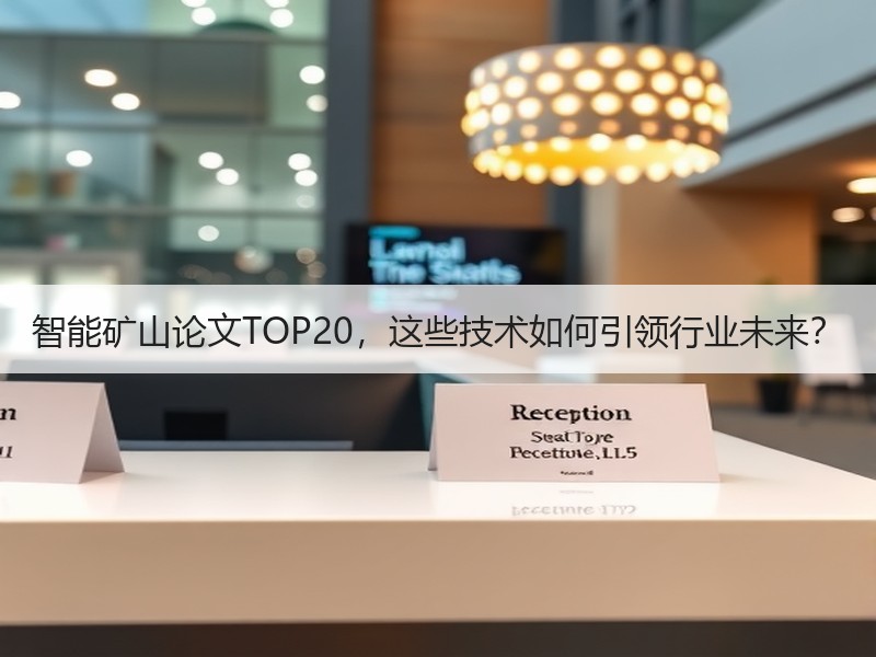 智能矿山论文TOP20，这些技术如何引领