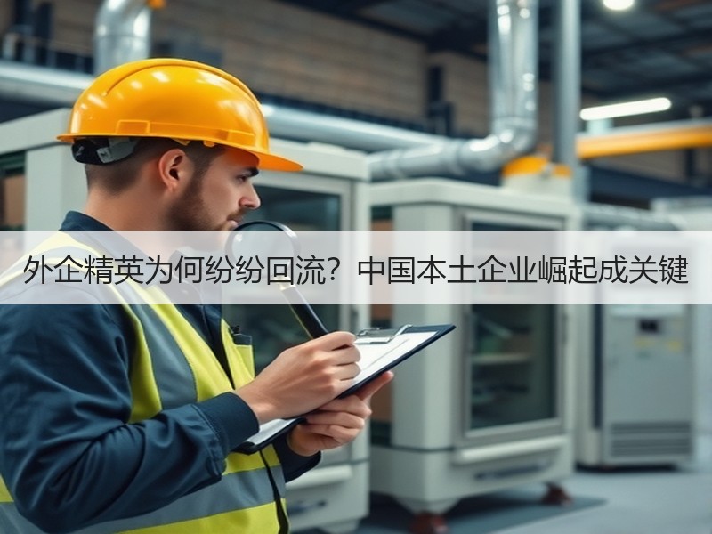 外企精英为何纷纷回流？中国本土企业崛起成