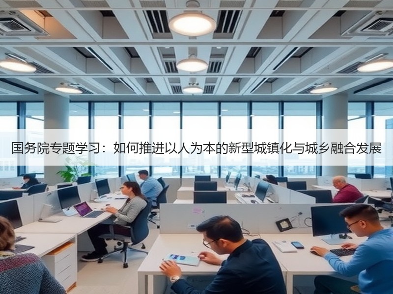 国务院专题学习：如何推进以人为本的新型城