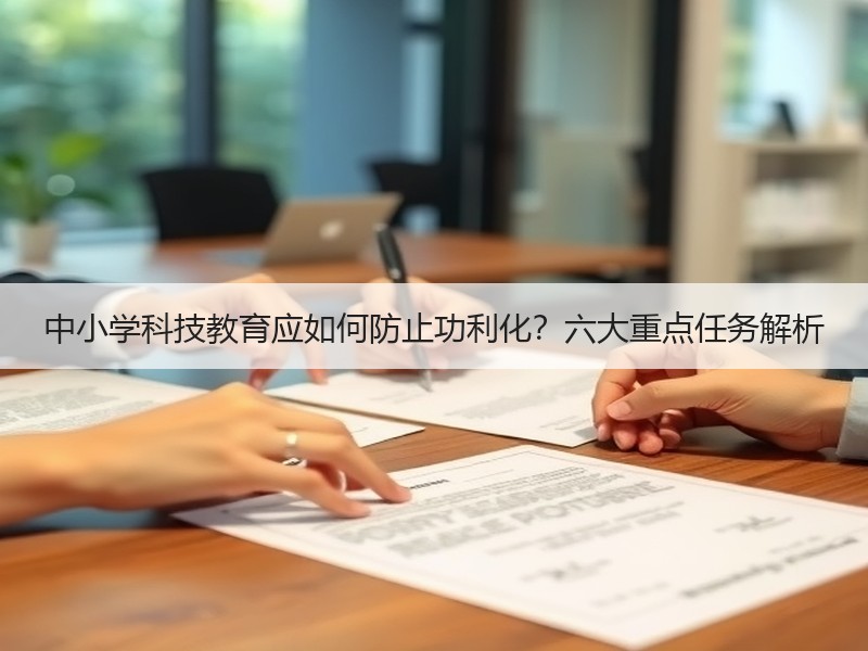 中小学科技教育应如何防止功利化？六大重点