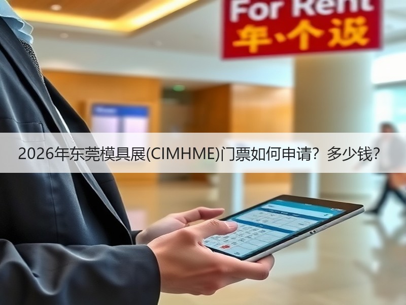 2026年东莞模具展(CIMHME)门票