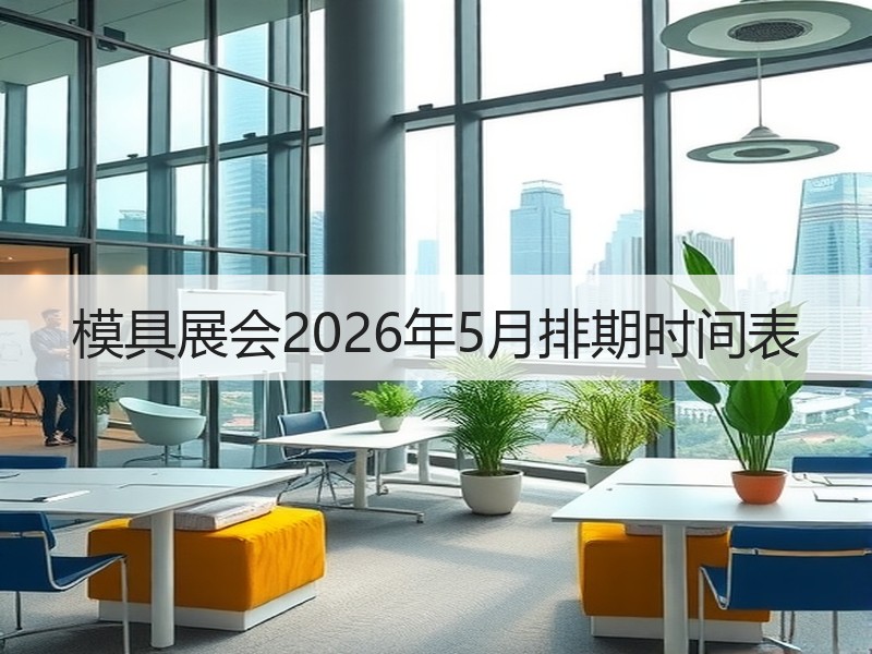 模具展会2026年5月排期时间表