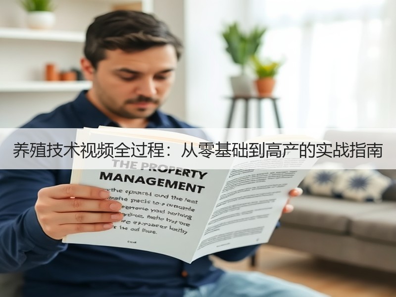 养殖技术视频全过程：从零基础到高产的实战