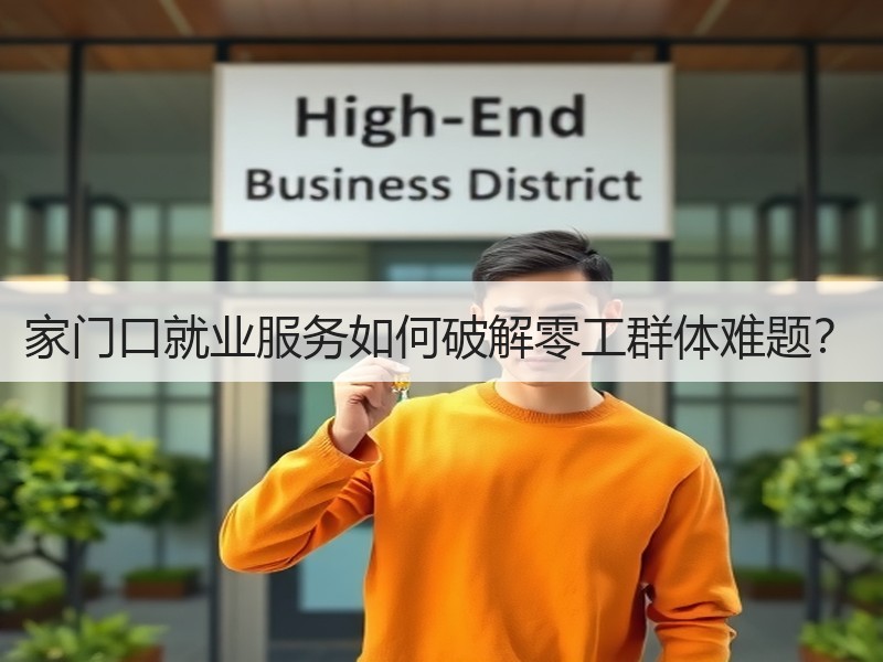 家门口就业服务如何破解零工群体难题？