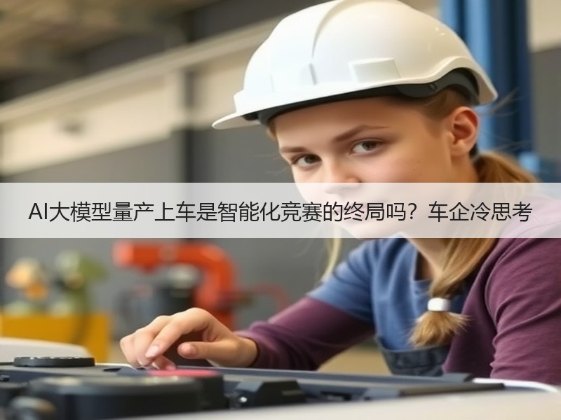 AI大模型量产上车是智能化竞赛的终局吗？