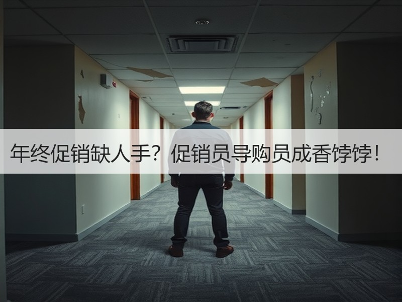 年终促销缺人手？促销员导购员成香饽饽！