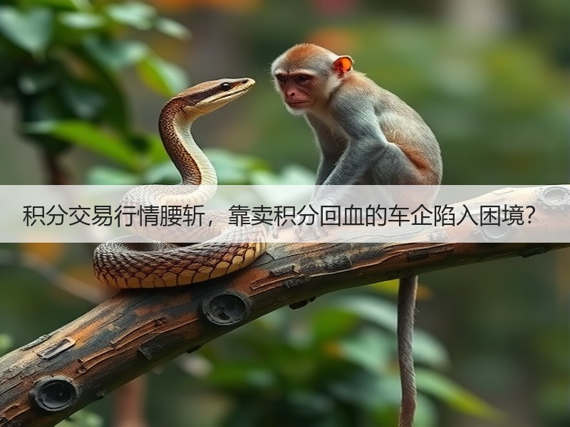 积分交易行情腰斩，靠卖积分回血的车企陷入