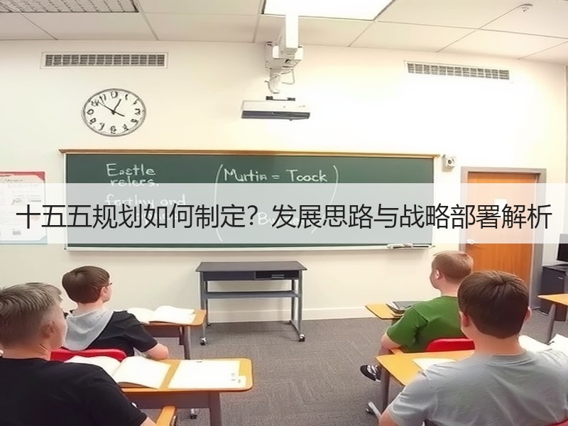十五五规划如何制定？发展思路与战略部署解