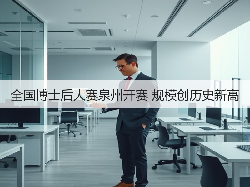 全国博士后大赛泉州开赛 规模创历史新高