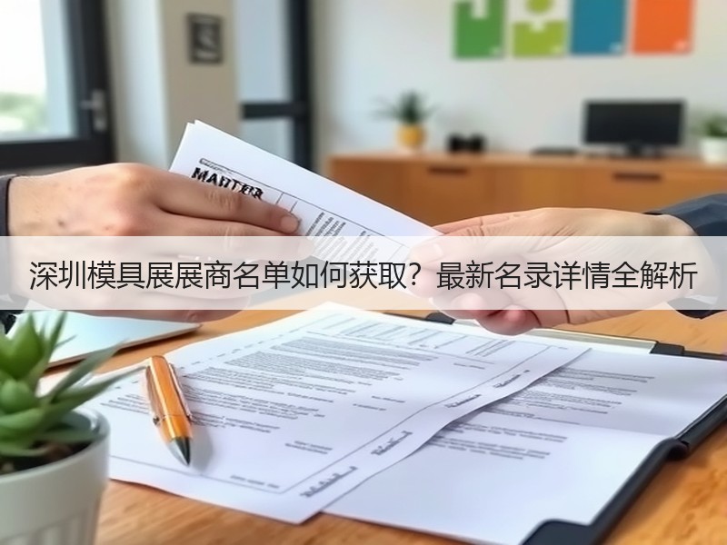 深圳模具展展商名单如何获取？最新名录详情