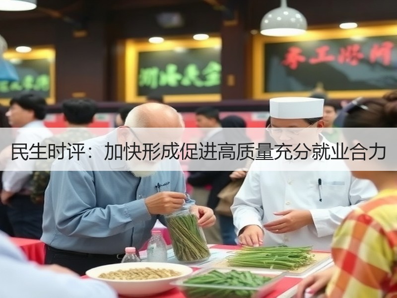 民生时评：加快形成促进高质量充分就业合力
