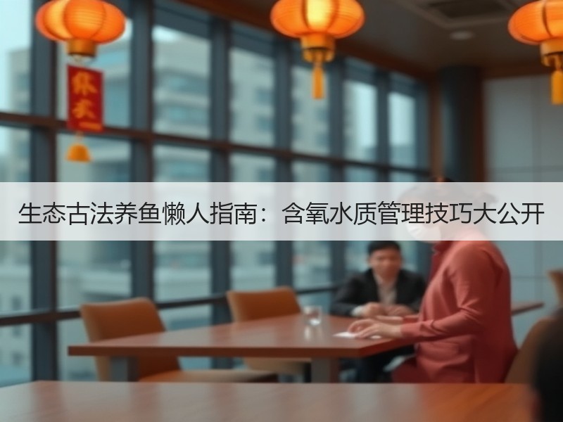 生态古法养鱼懒人指南：含氧水质管理技巧大