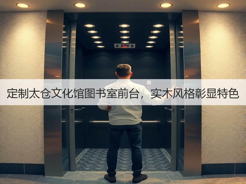 定制太仓文化馆图书室前台，实木风格彰显特