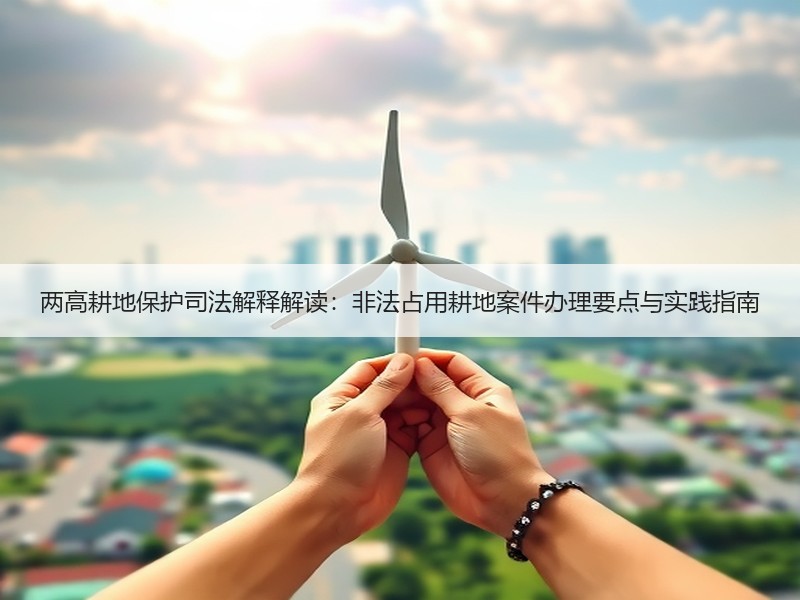 两高耕地保护司法解释解读：非法占用耕地案