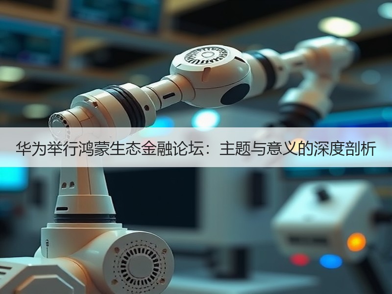 华为举行鸿蒙生态金融论坛：主题与意义的深