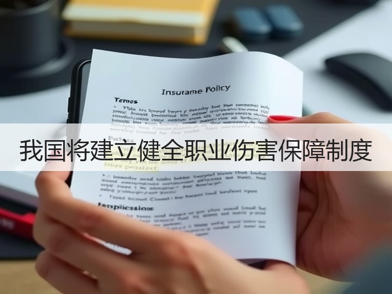 我国将建立健全职业伤害保障制度