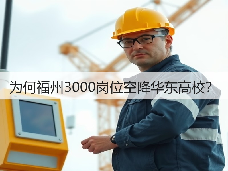 为何福州3000岗位空降华东高校？