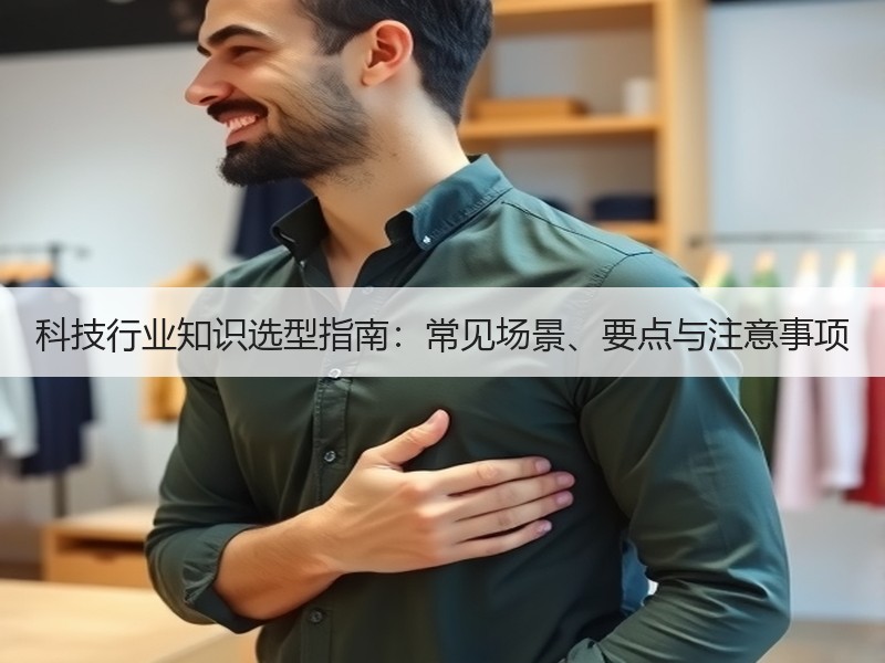 科技行业知识选型指南：常见场景、要点与注