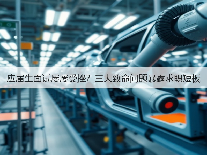 应届生面试屡屡受挫？三大致命问题暴露求职