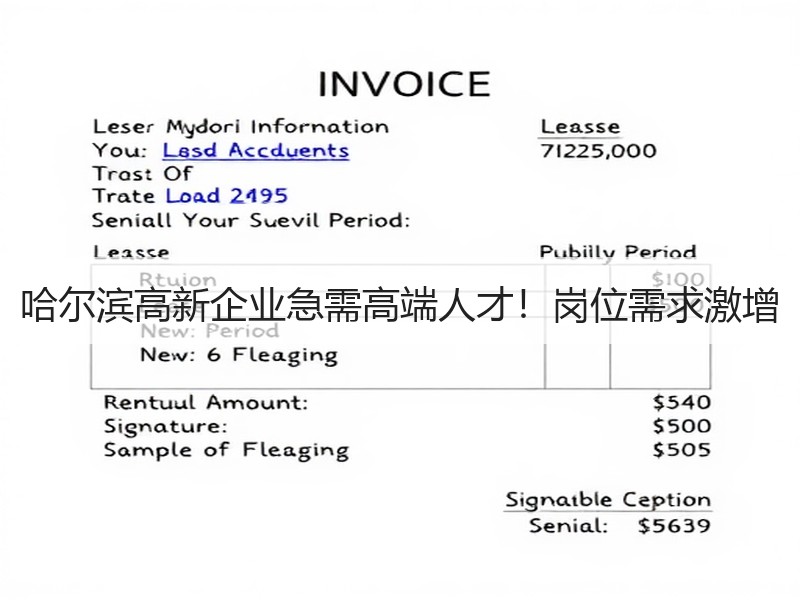 哈尔滨高新企业急需高端人才！岗位需求激增