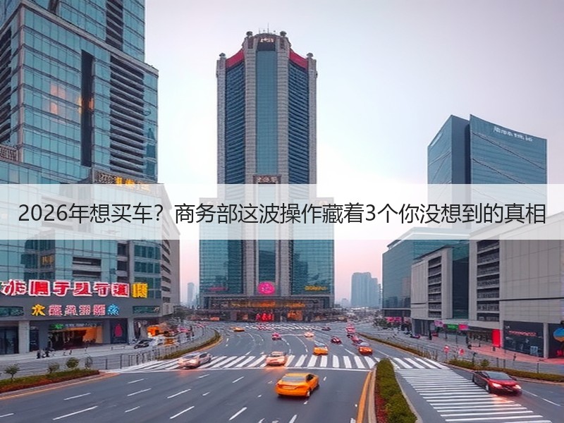 2026年想买车？商务部这波操作藏着3个