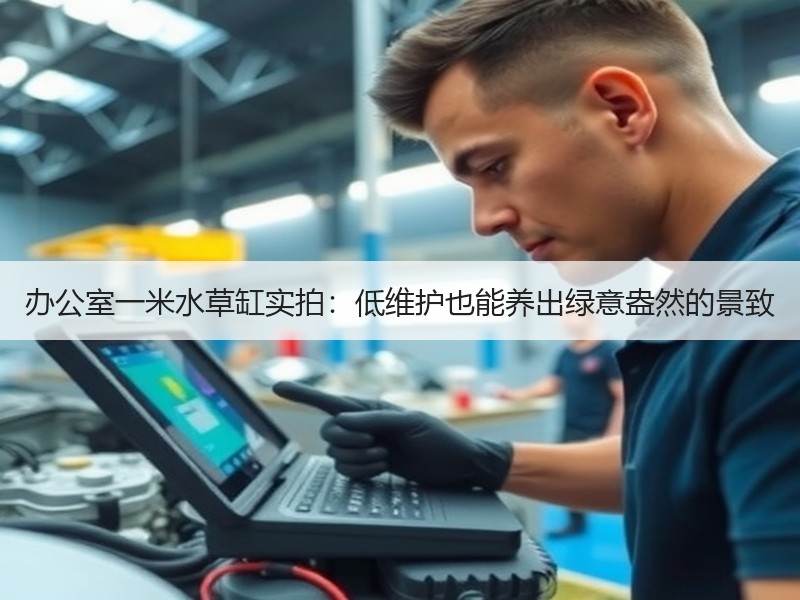 办公室一米水草缸实拍：低维护也能养出绿意