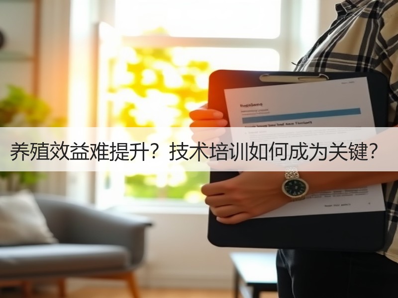 养殖效益难提升？技术培训如何成为关键？