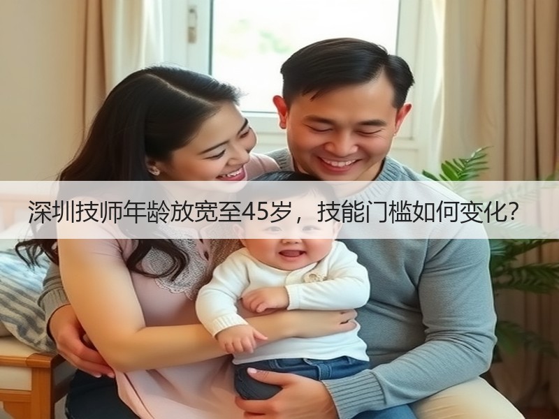 深圳技师年龄放宽至45岁，技能门槛如何变