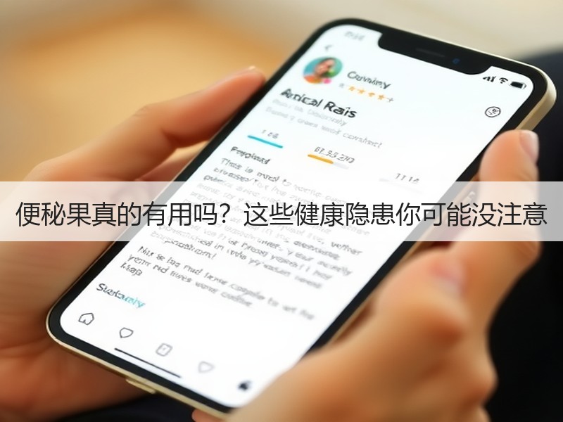 便秘果真的有用吗？这些健康隐患你可能没注