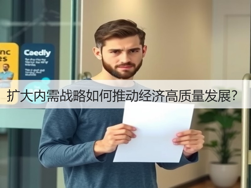 扩大内需战略如何推动经济高质量发展？