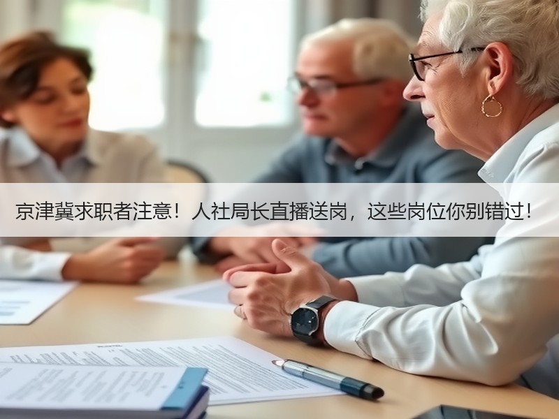 京津冀求职者注意！人社局长直播送岗，这些